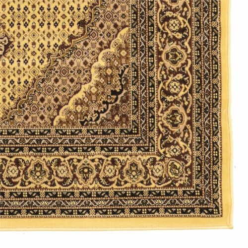 Linon McKinley Mahi Tabriz Power Loomed Polypropylene 8' X 10' Rug in Cream Perspective: top