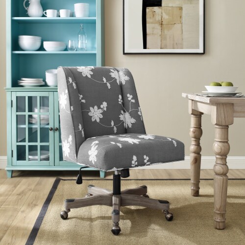 Scranton & Co Fabric Posture Office Chair with Adjustable Arms in Gray, 1 -  Kroger