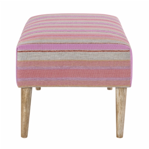 Fagan Bench Pink Stripe Perspective: top