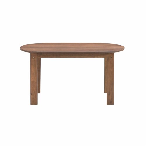 Adirondack Patio Coffee Table in Teak - Linon Perspective: top