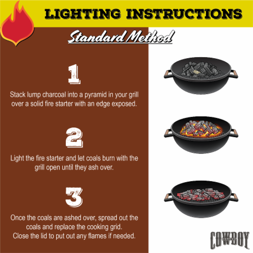Cowboy® Southern Style Hardwood Lump Charcoal Perspective: top