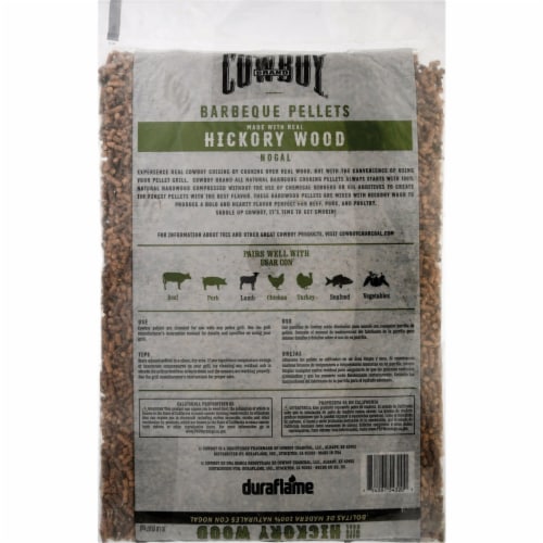 Cowboy 20 Lb. Hickory Wood Pellets 54320 Perspective: top