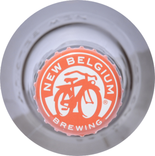 New Belgium Snapshot Wheat Beer Perspective: top