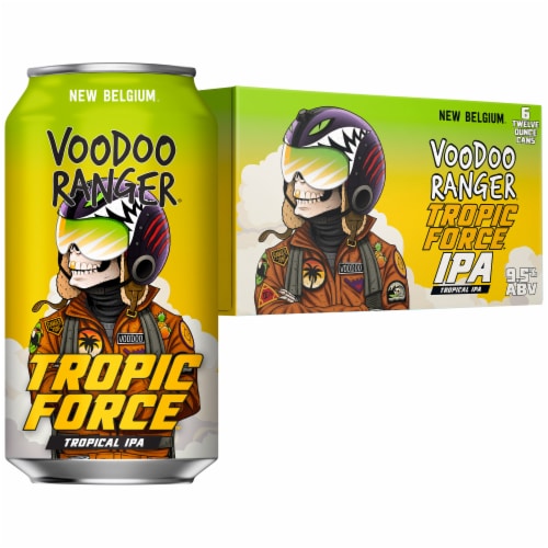New Belgium Voodoo Ranger Tropic Force Tropical IPA Craft Beer Perspective: top