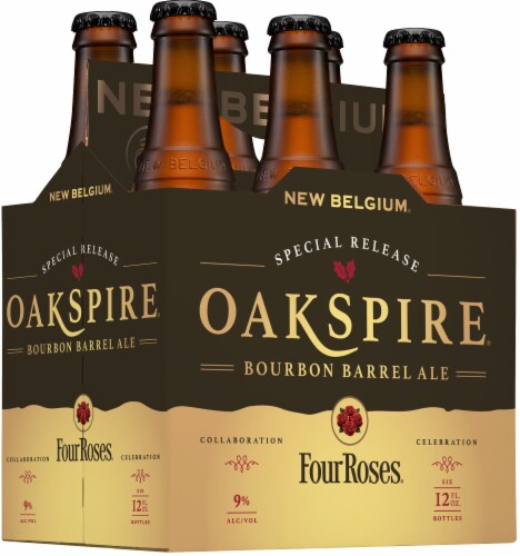 New Belgium Oakspire Bourbon Barrel Ale Craft Beer Perspective: top