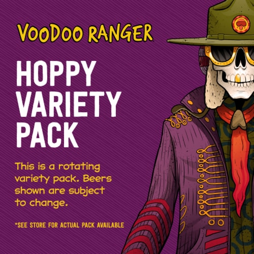 New Belgium Voodoo Ranger Hoppy IPA Variety Pack Craft Beer Perspective: top