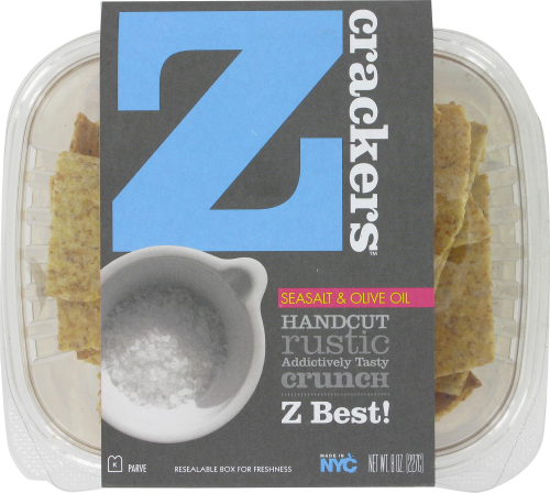 Z Crackers Sea Salt & Olive Oil Perspective: top