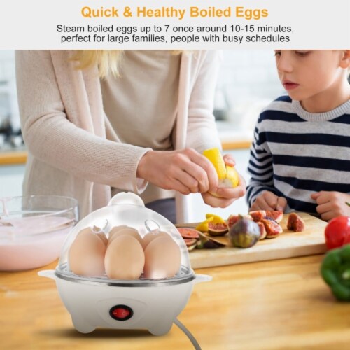 Electric Egg Cooker 7-Capacity BPA-Free Hard-Boiled Egg Maker with