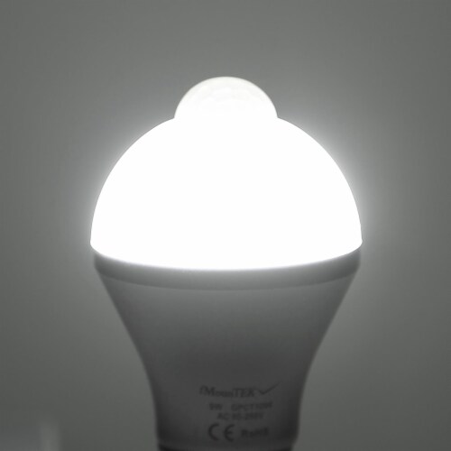 E27 Motion Sensor Light Bulb 9W 5W 1000Lm 6500K Dusk To Dawn Automatic On Off Led Light Bulb 1000lm Kroger