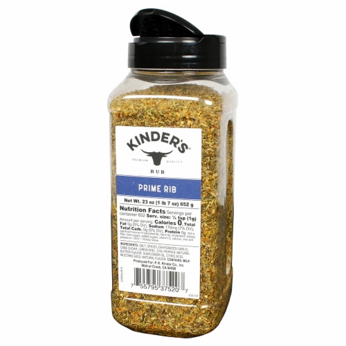 Kinder's Prime Rib Premium Rub for Beef Pork Lamb Wild Game Seasoning 23 Oz Perspective: top