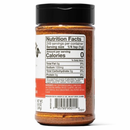 Kinder's Carne Asada Seasoning (8.8 Ounce) Perspective: top