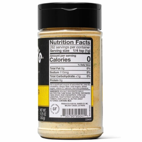 Kinder's Lemon Butter and Garlic Seasoning (9.25 Ounce) Perspective: top