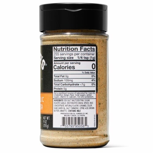 Kinder's Roasted Garlic Brown Butter Seasoning (9 Ounce) Perspective: top