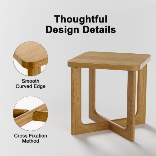Wood Designs WD82424C6 Mobile 24" Square Hardwood Table With
