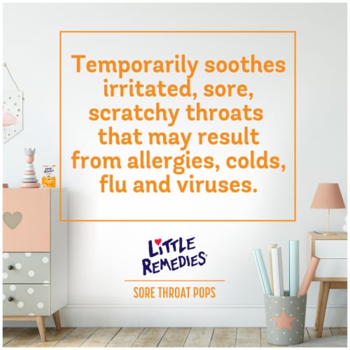 Little Remedies Honey Sore Throat Pops Perspective: top