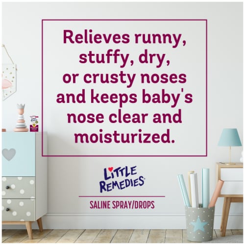 Little Remedies Safe for Newborns Saline Spray And Drops Perspective: top