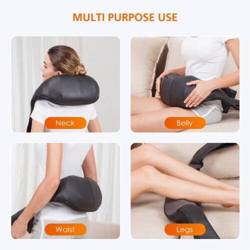Shiatsu Neck Massager with Heat, Back Massager, Neck & Shoulder Massager with 3D Roller - 632 Perspective: top