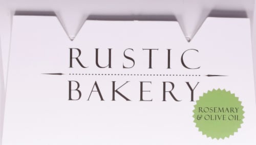 Rustic Bakery Organic Rosemary & Olive Oil Flatbread Perspective: top