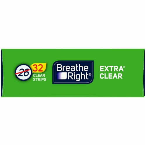 Breathe Right Extra Clear Nasal Strips Perspective: top
