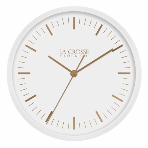 La Crosse Technology Etta Metal Wall/Table Clock Perspective: top