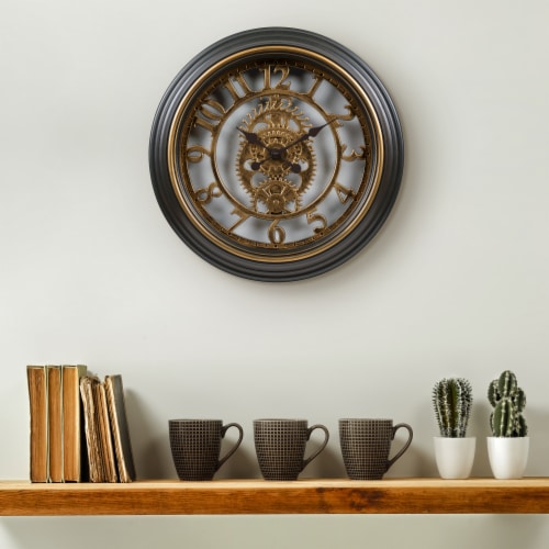 La Crosse Technology Gears Wall Clock Perspective: top