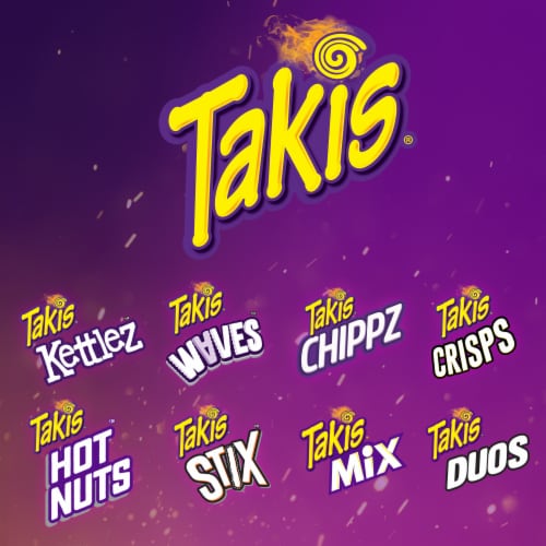 Takis Fuego Mini Hot Chili Pepper & Lime Rolled Tortilla Chips Perspective: top