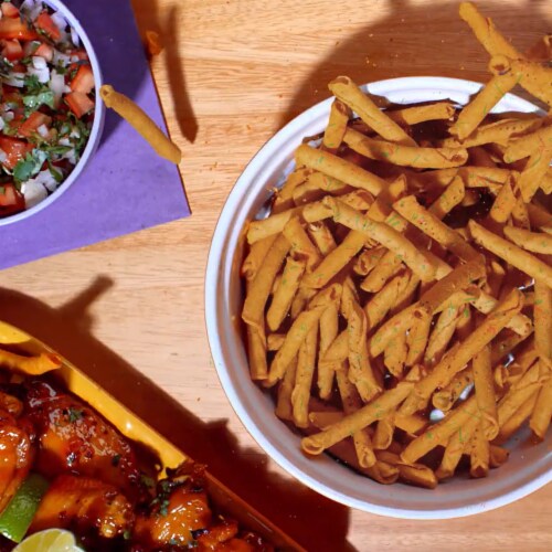 Takis Buckin' Ranch Ranch Rolled Tortilla Chips Perspective: top