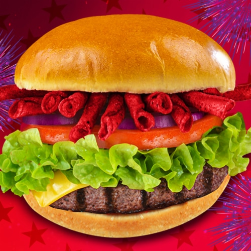Takis Kaboom! Ketchup & Sriracha Rolled Tortilla Chips Perspective: top