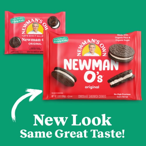 Newman's Own Original Newman-O's Cookies Perspective: top
