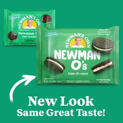 Newman's Own Hint-O-Mint Newman-O's Cookies Perspective: top