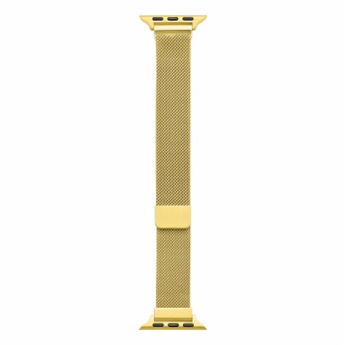Infinity Skinny Gold Stainless Steel Band for Apple Watch 1,2,3,4,5,6 & SE - Size 42mm/44mm Perspective: top