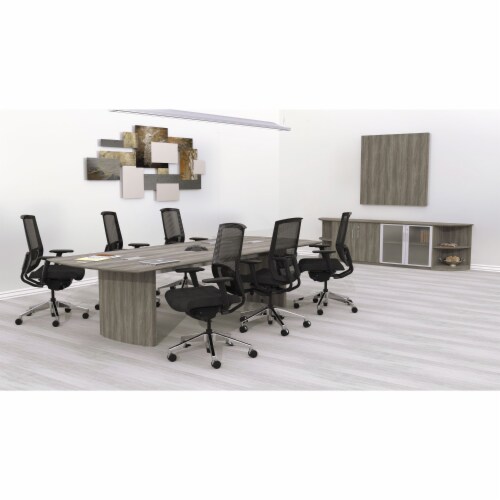 Mayline Gray Laminate Conference Table Panel Base - 2.3
