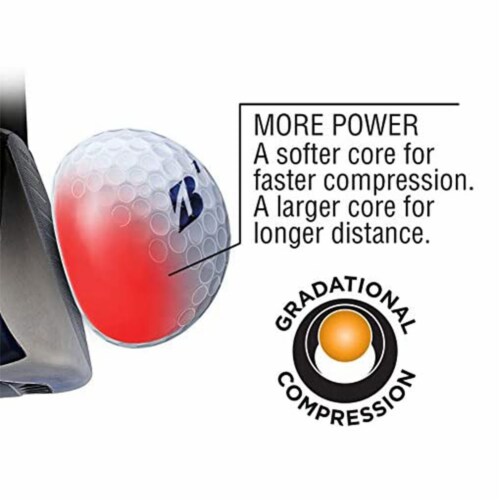 Bridgestone e6 Soft Feel Core Long Distance Yellow Plastic Golf Balls Perspective: top