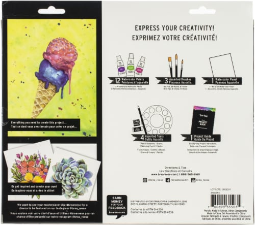 Brea Reese Watercolor Paint Kit 21/Pkg Perspective: top