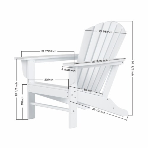 Adirondack chair seat height sales