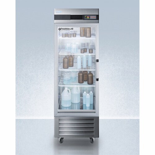 Pharma-Lab Performance Series 23 cu.ft. all-refrigerator with glass door, left hand door s Perspective: top