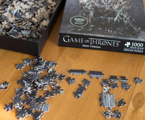 Game Of Thrones Puzzle The Iron Throne 1000 Piece Jigsaw Puzzle | Ages 15 & Up Perspective: top