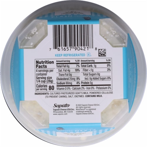 Montchevre® Plain Goat Cheese Crumbles Perspective: top