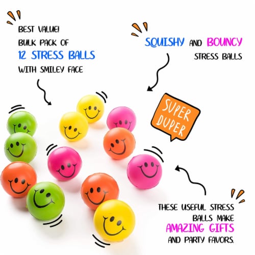 Squishy smiley face ball sales
