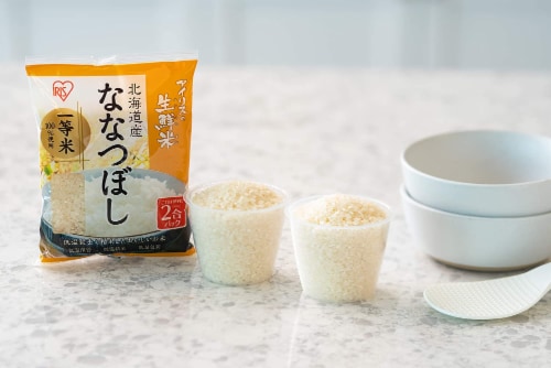 IRIS USA Nanatsuboshi From Hokkaido, Japanese Premium Short Grain White Rice Perspective: top