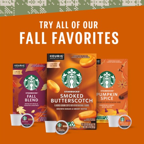 Starbucks® Fall Blend Medium Roast K-Cup Coffee Pods Perspective: top