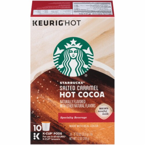 Starbucks Coffee K-Cup Pods, Naturally Flavored Hot Cocoa For Keurig Coffee  Makers,10 Pods 