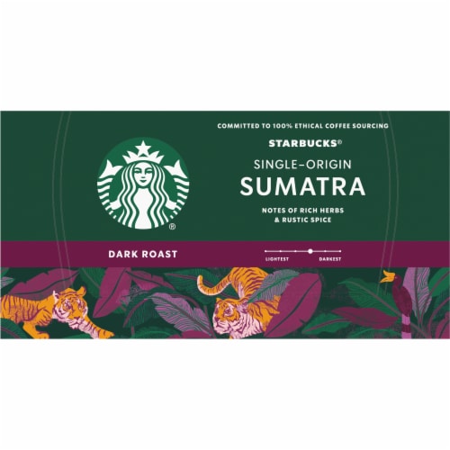 Starbucks® Sumatra Dark Roast K-Cup Coffee Pods Perspective: top