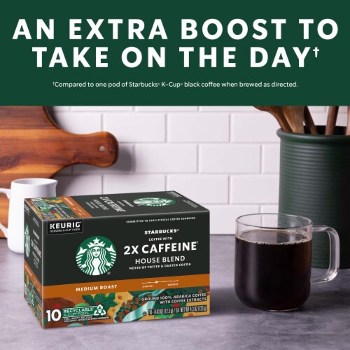 Starbucks® 2X Caffine Medium Roast K-Cup® Coffee Pods Perspective: top