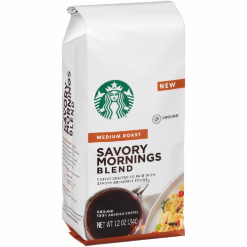 Starbucks Savory Mornings Blend Medium Roast Ground Coffee Perspective: top