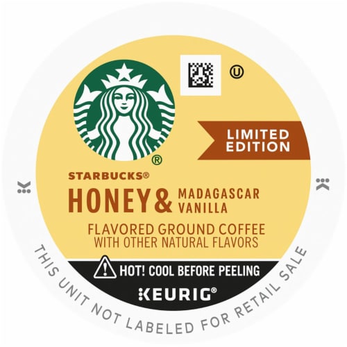 Starbucks® Honey & Madagascar Vanilla Flavored Ground Coffee K-Cup® Pods Perspective: top