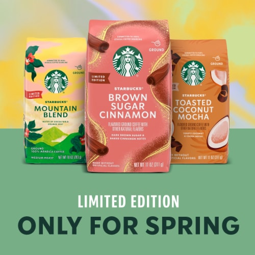 Starbucks Toasted Coconut Mocha Ground Coffee Perspective: top