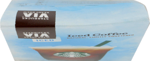 Starbucks VIA Iced Coffee Packs 5 Count Perspective: top