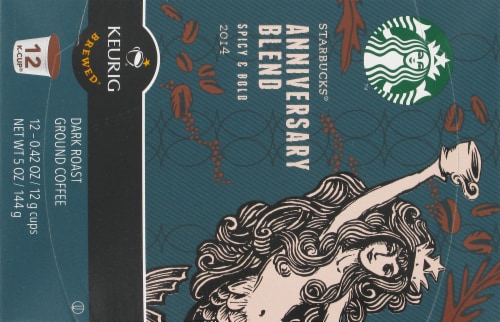 Starbucks® Anniversary Blend Dark Roast K-Cup Coffee Pods Perspective: top