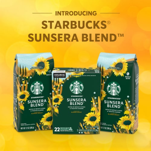 Starbucks Sunsera Blend Starbucks Blonde Roast Ground Coffee Perspective: top